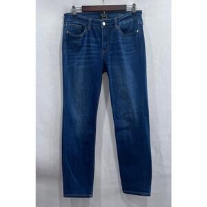 JUDY BLUE Women's Straight Fit Jean Size 11/30 Mid Rise Blue Medium Wash
